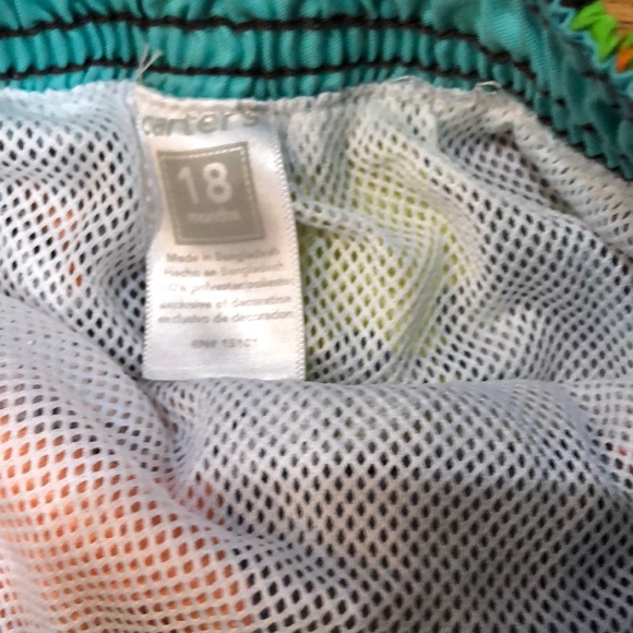 Carters 2 Pairs Boys Swim Trunks Shorts Size 18 M - Picture 4 of 6